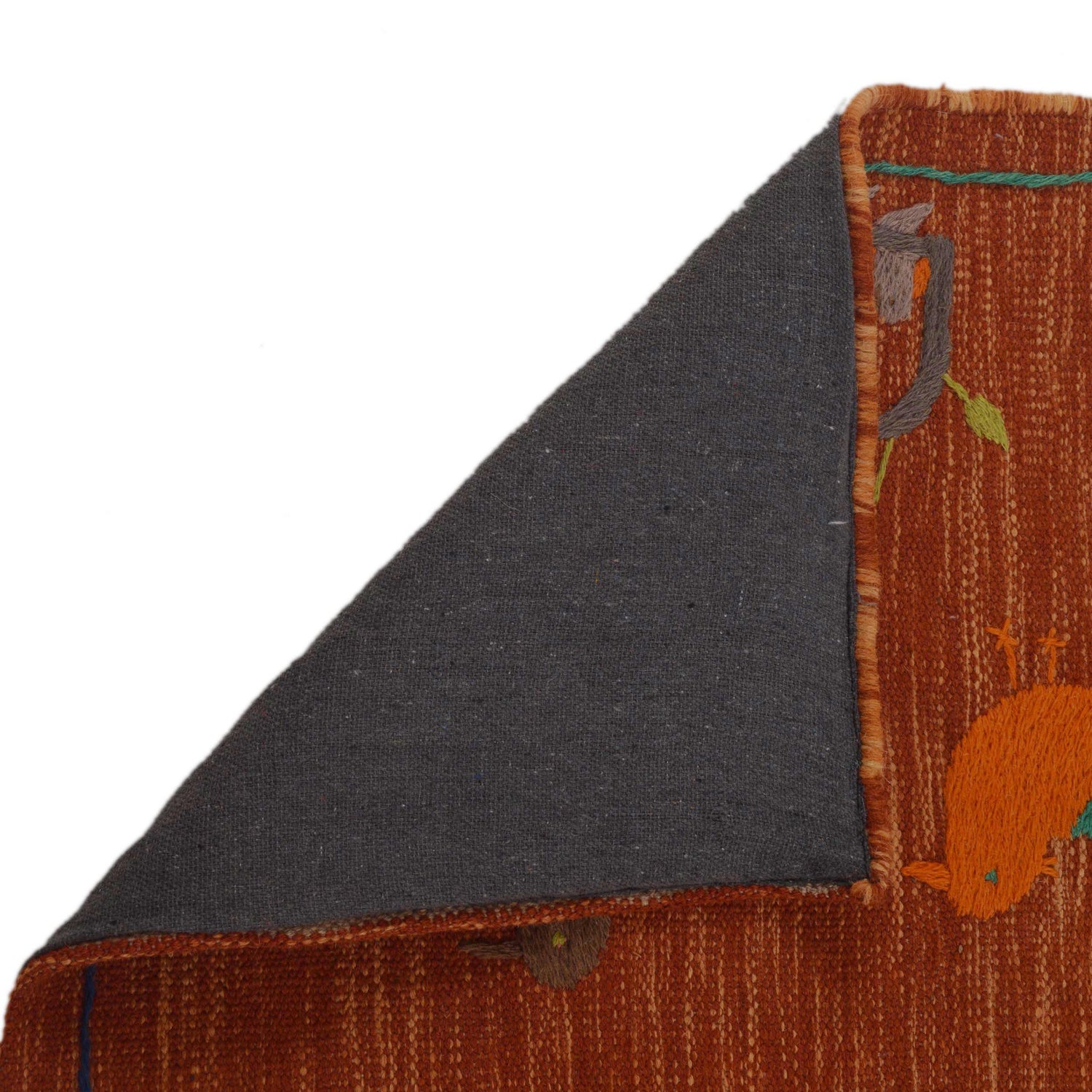 Pakistani Embroidery Kilim 2' 7" x 4' 1" ft / 79 x 125 cm - No. P35160