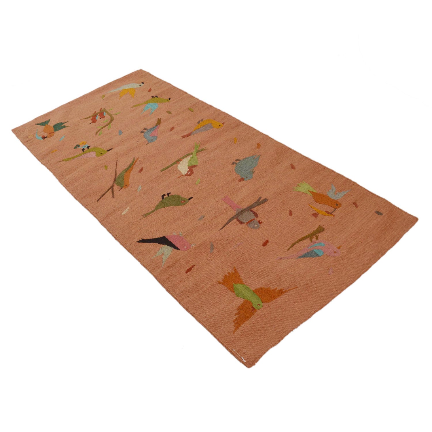 Pakistani Embroidery Kilim Runner 2' 9"x 5' 11" ft / 83 x 180 cm - No. P35163