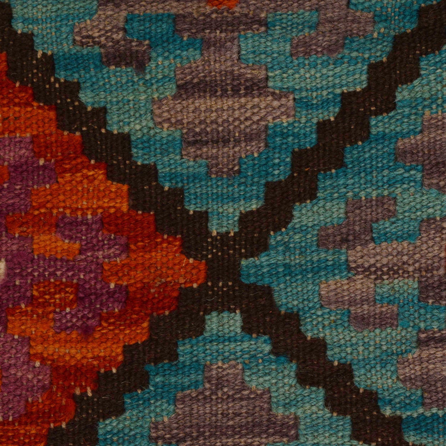 Hand Knotted Flatweave Kilim 5' 6" x 8' 1" ft / 168 x 247 cm - No. P35225