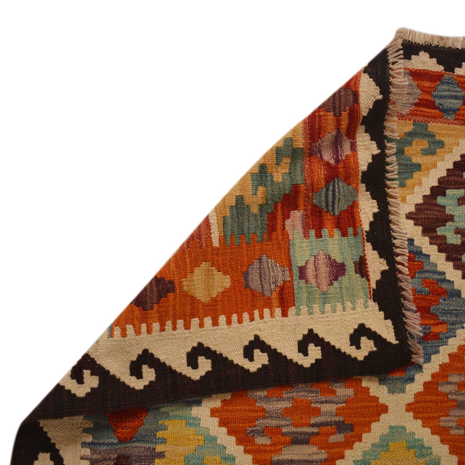 Handmade Vegetable Kilim 4' 11" x 6' 7" ft / 150 x 200 cm - No. P35226