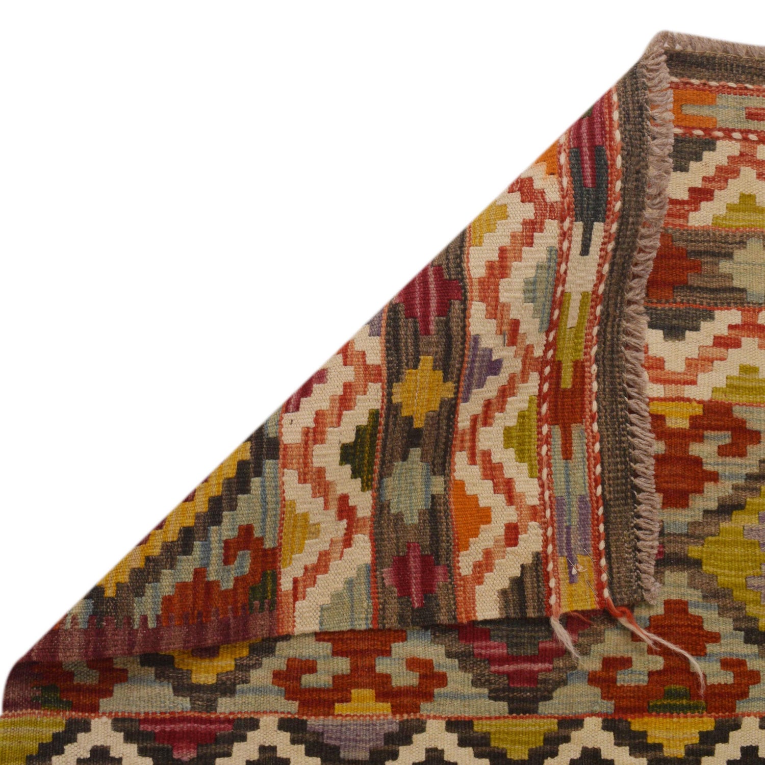 Handmade Vegetable Kelim 4' 11" x 6' 9" ft / 150 x 207 cm - No. P35229