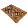 Handmade Turkish Design Wool Kilim 2' 7" x 4' 1" ft / 78 x 125 cm - No. P35300