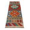 Hand Knotted Afghan Style Kilim Runner 2' 3" x 6' 9" ft / 68 x 205 cm - No. P35309