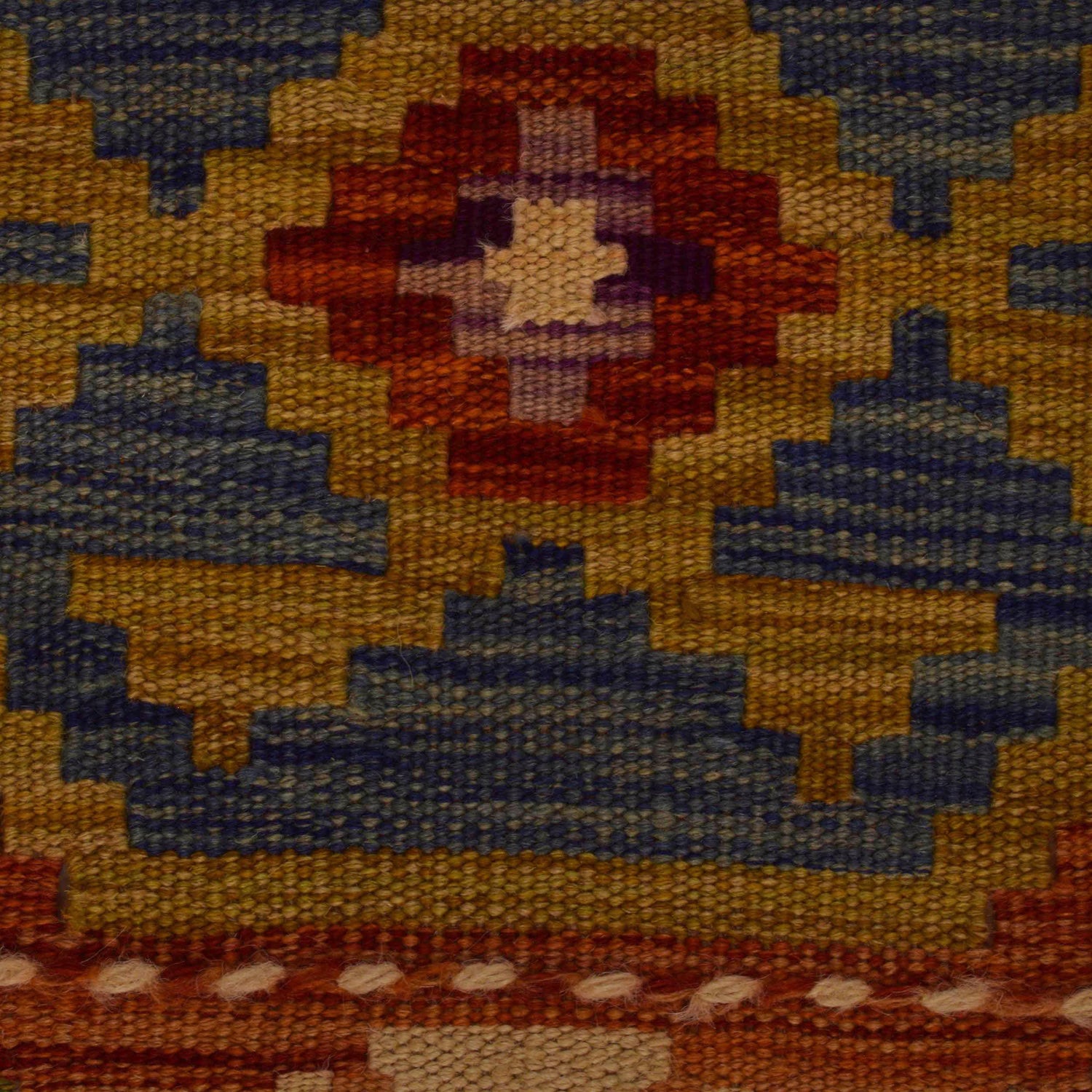 Handmade Turkish Design Wool Kilim Runner 2' 3" x 6' 9" ft / 68 x 205 cm - No. P35312