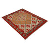 Hand Made Afghan Kilim 3' 4" x 4' 9" ft / 102 x 146 cm - No. P35314