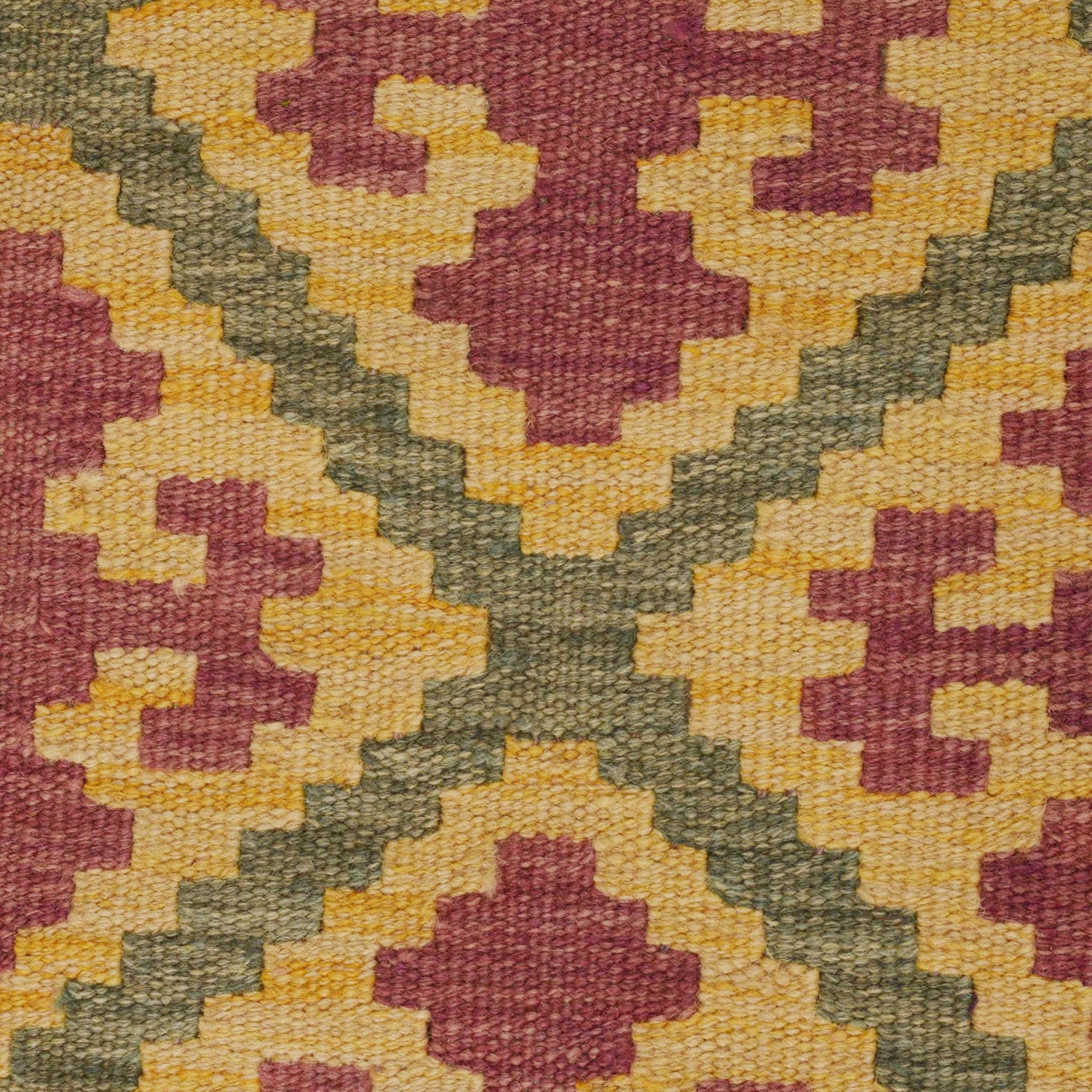 Hand Made Afghan Kilim 3' 4" x 4' 9" ft / 102 x 146 cm - No. P35314