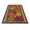 Multi Color ful Flat-Weave Wool Kilim 3' 5" x 5' 1" ft / 103 x 155 cm - No. P35328
