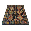 Hand Knotted Afghan Style Kilim 5' 0" x 6' 7" ft / 153 x 200 cm - No. P35334
