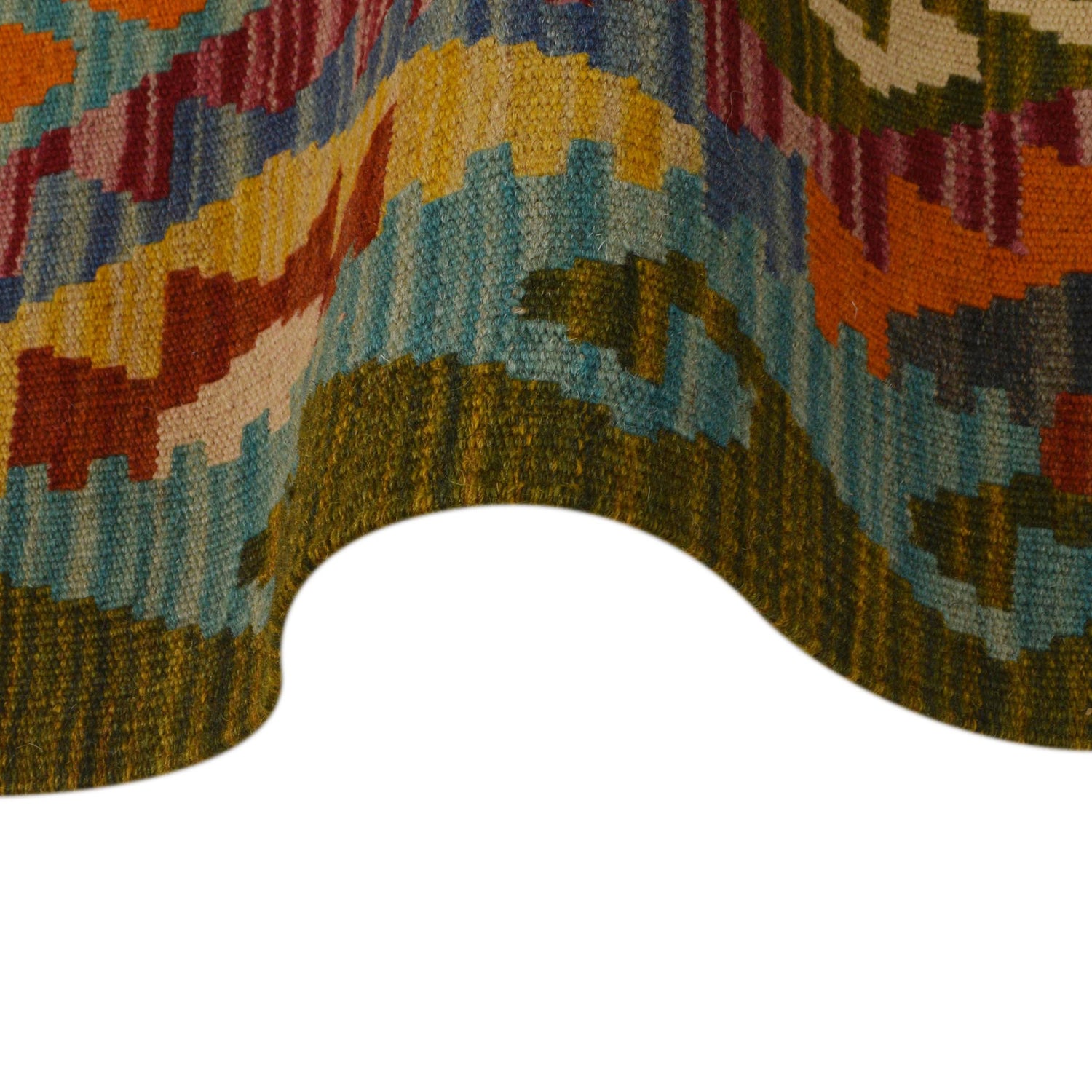 Short Chobi Kilim Runner 1' 10" x 6' 4" ft / 56 x 194 cm - No. P35347