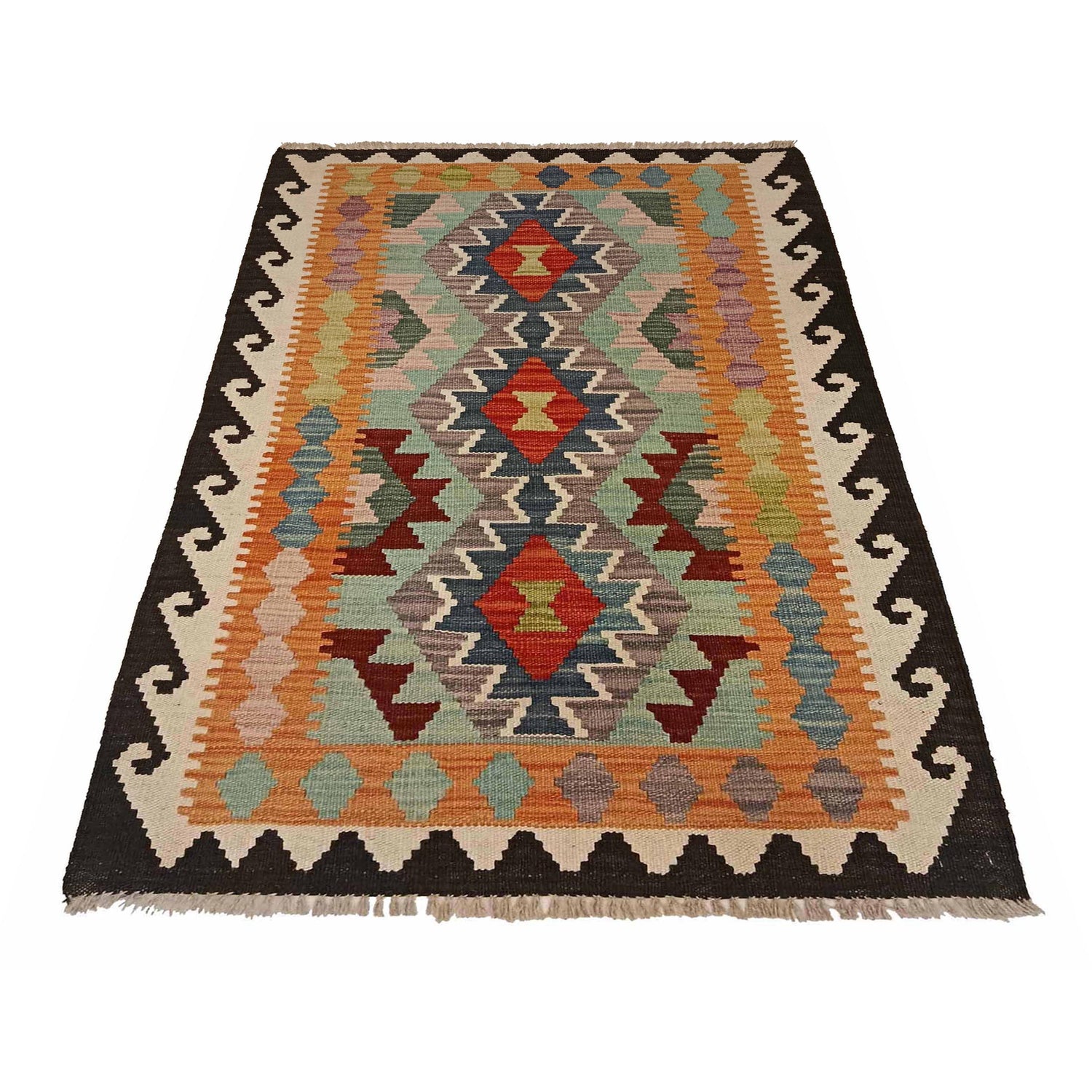 Small Size Chobi Kilim 2' 7" x 4' 4" ft / 80 x 133 cm - No. P35368