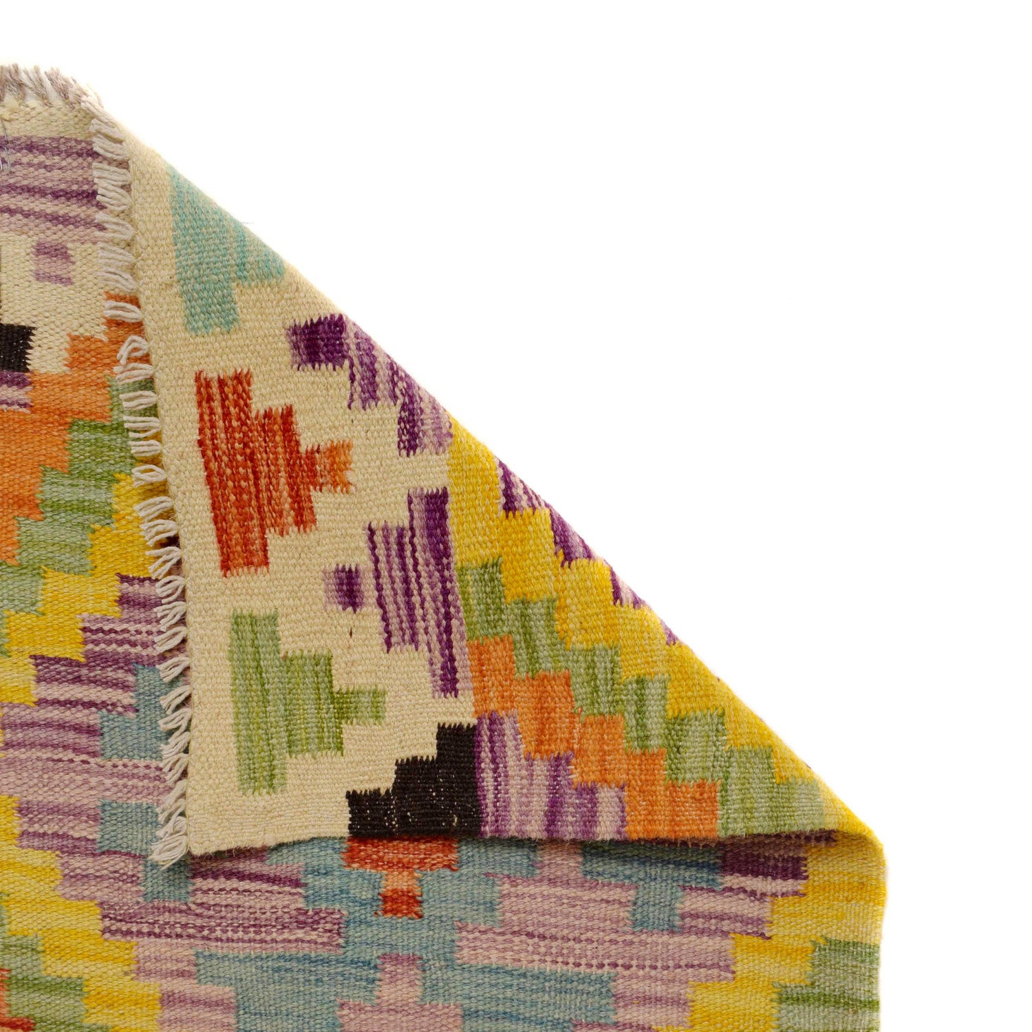 Handmade Vegetable Kelim Runner 1' 7" x 9' 8" ft / 49 x 295 cm - No. P35376