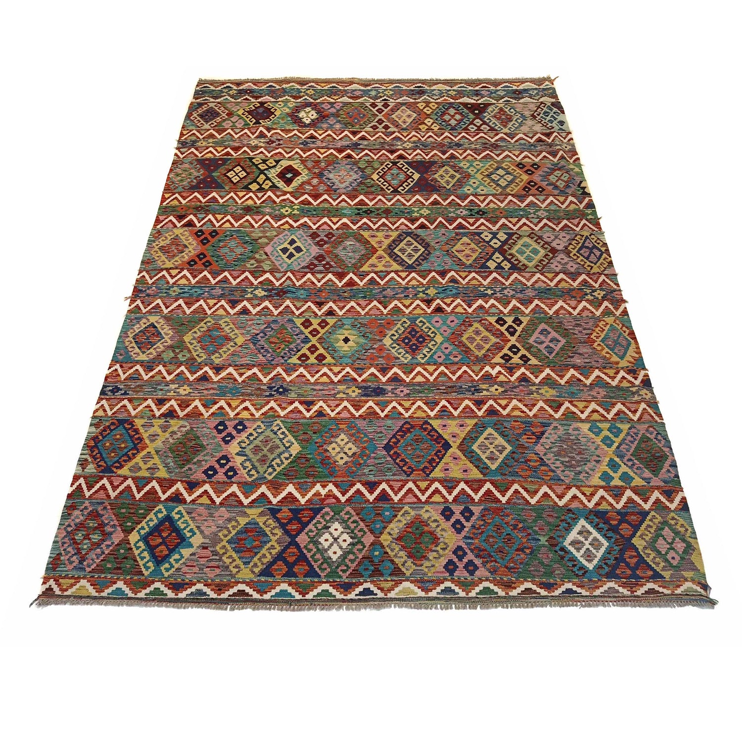Handmade Vegetable Kilim 8' 2" x 11' 2" ft / 248 x 340 cm - No. P35384