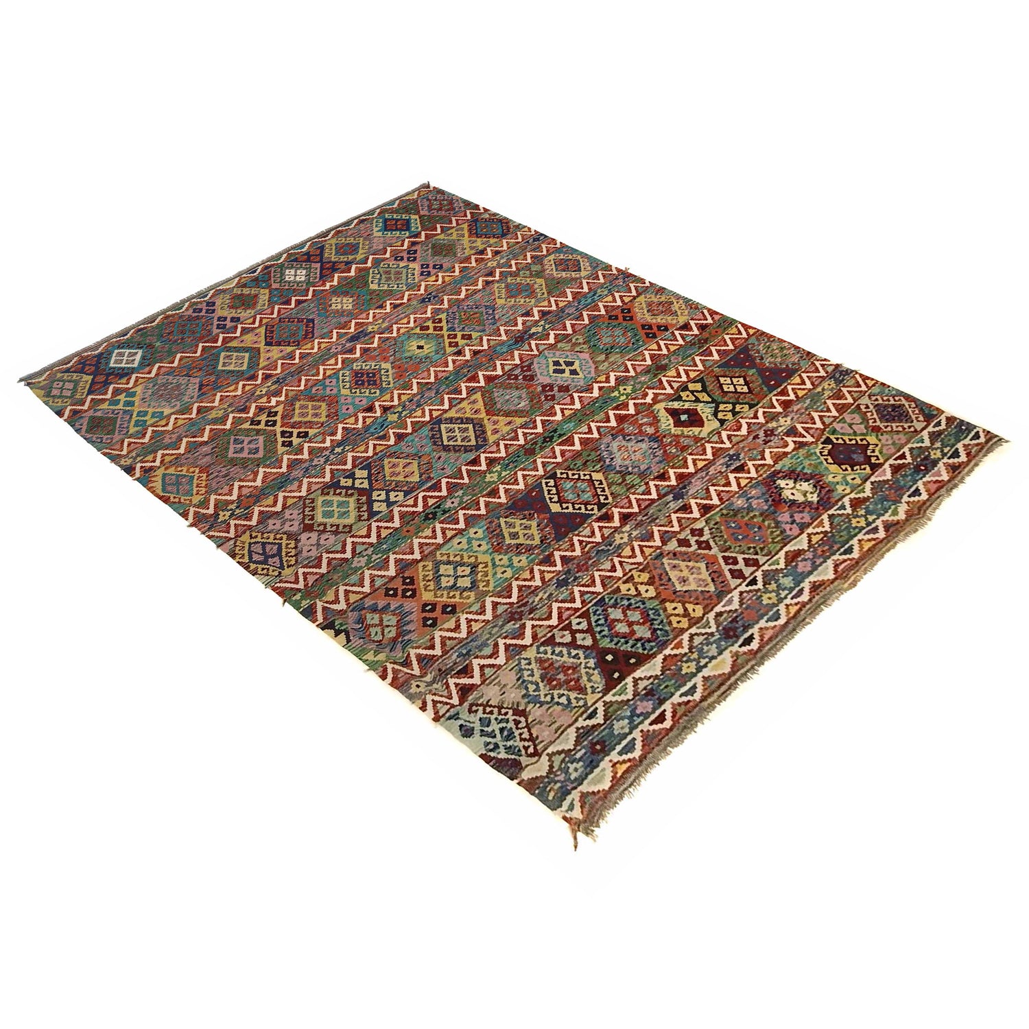 Handmade Vegetable Kilim 8' 2" x 11' 2" ft / 248 x 340 cm - No. P35384