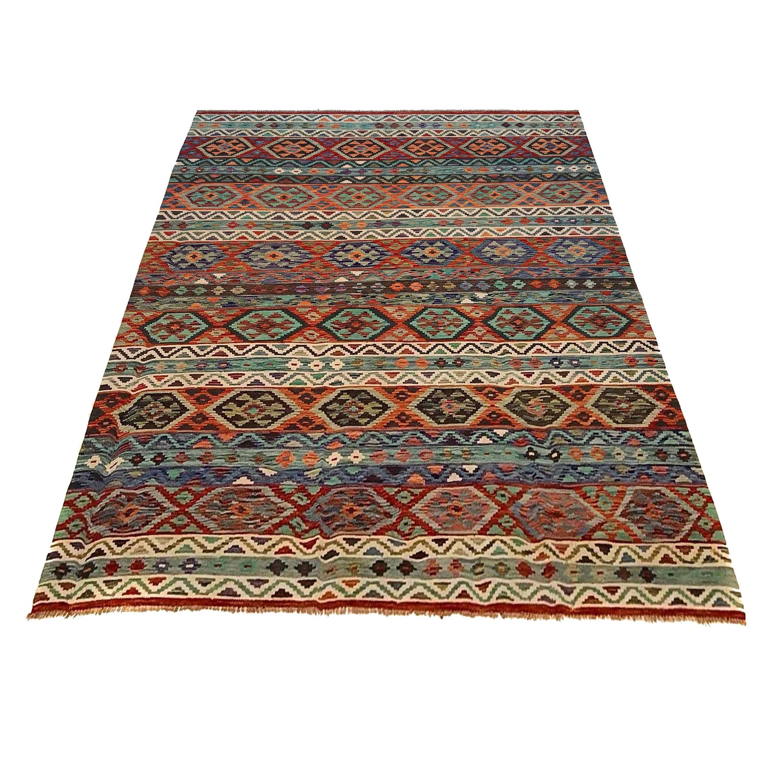 Handmade Vegetable Kelim 8' 3" x 11' 6" ft / 252 x 350 cm - No. P35385