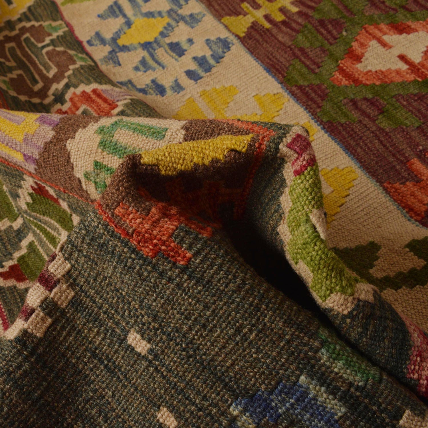 Large Size Chobi Kilim 10' 0" x 16' 5" ft / 304 x 500 cm - No. P35386