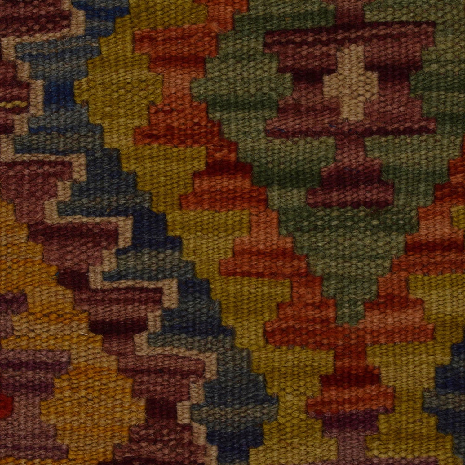 Handmade Vegetable Kilim 2' 10" x 3' 7" ft / 86 x 110 cm - No. P35465