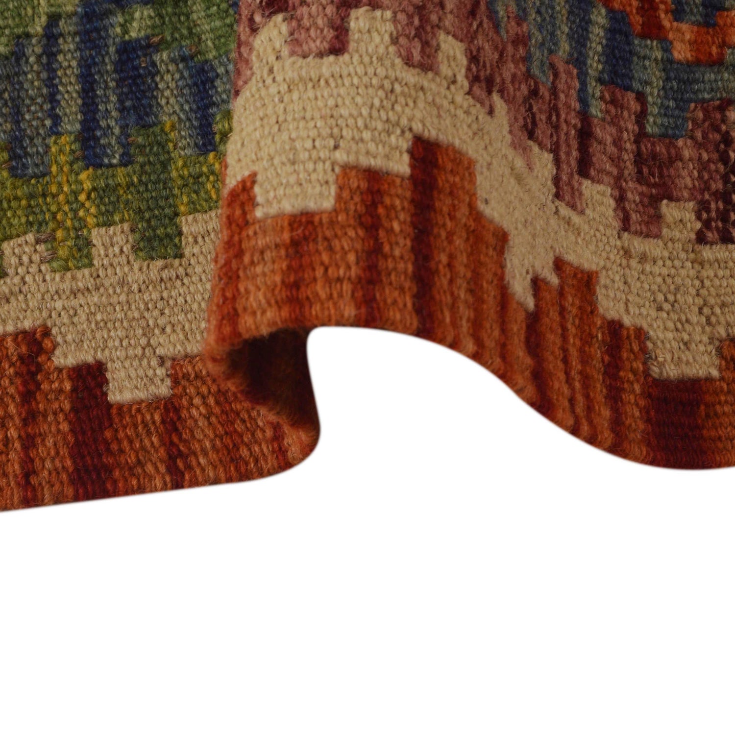 Handmade Vegetable Kilim 2' 10" x 3' 7" ft / 86 x 110 cm - No. P35465