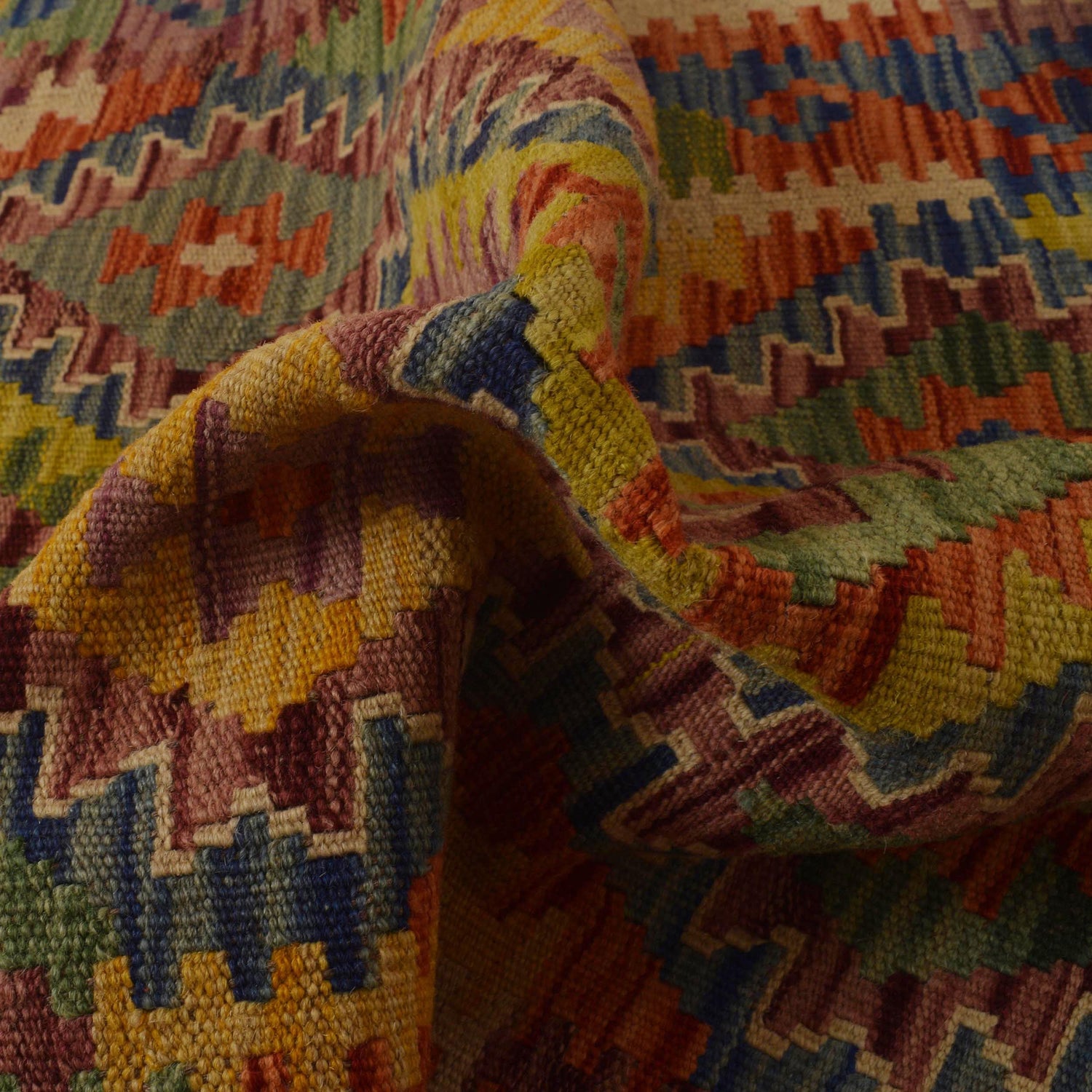 Handmade Vegetable Kilim 2' 10" x 3' 7" ft / 86 x 110 cm - No. P35465