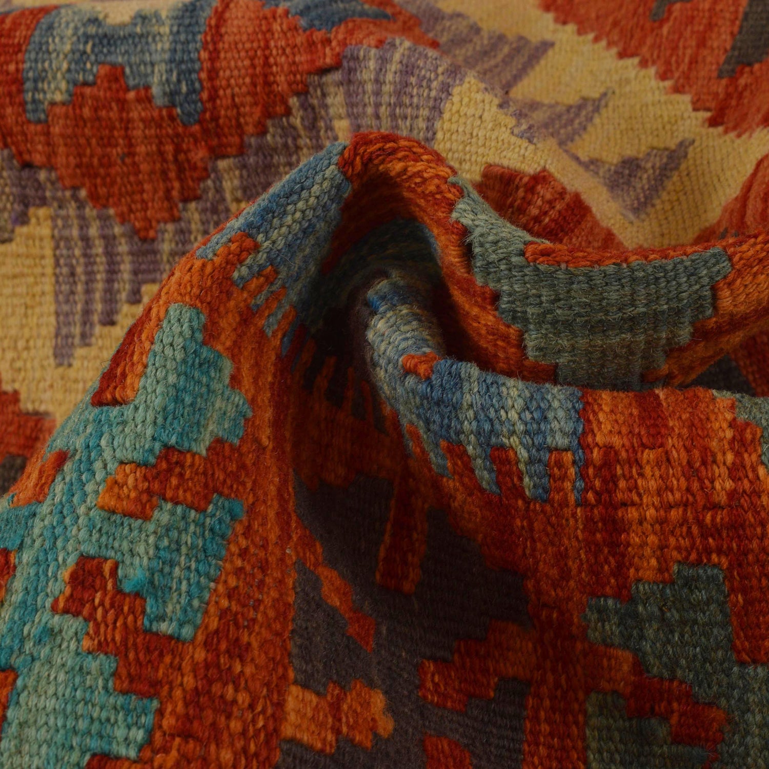 Handmade Vegetable Kelim 2' 10" x 4' 4" ft / 86 x 131 cm - No. P35468