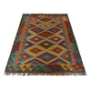 Hand Knotted Afghan Style Kilim 2' 8" x 4' 2" ft / 82 x 126 cm - No. P35473