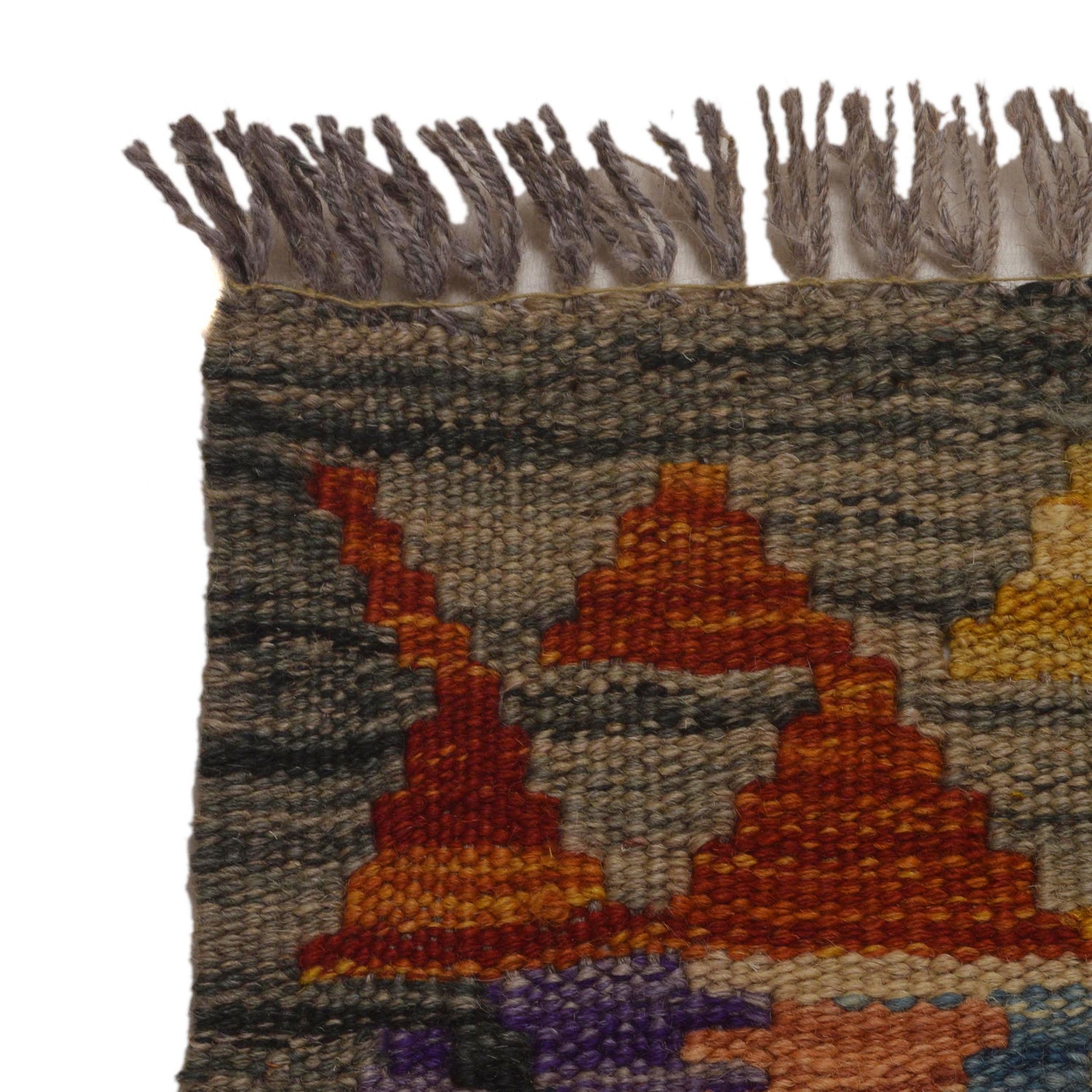 Hand Knotted Afghan Style Kilim 2' 8" x 4' 2" ft / 82 x 126 cm - No. P35473