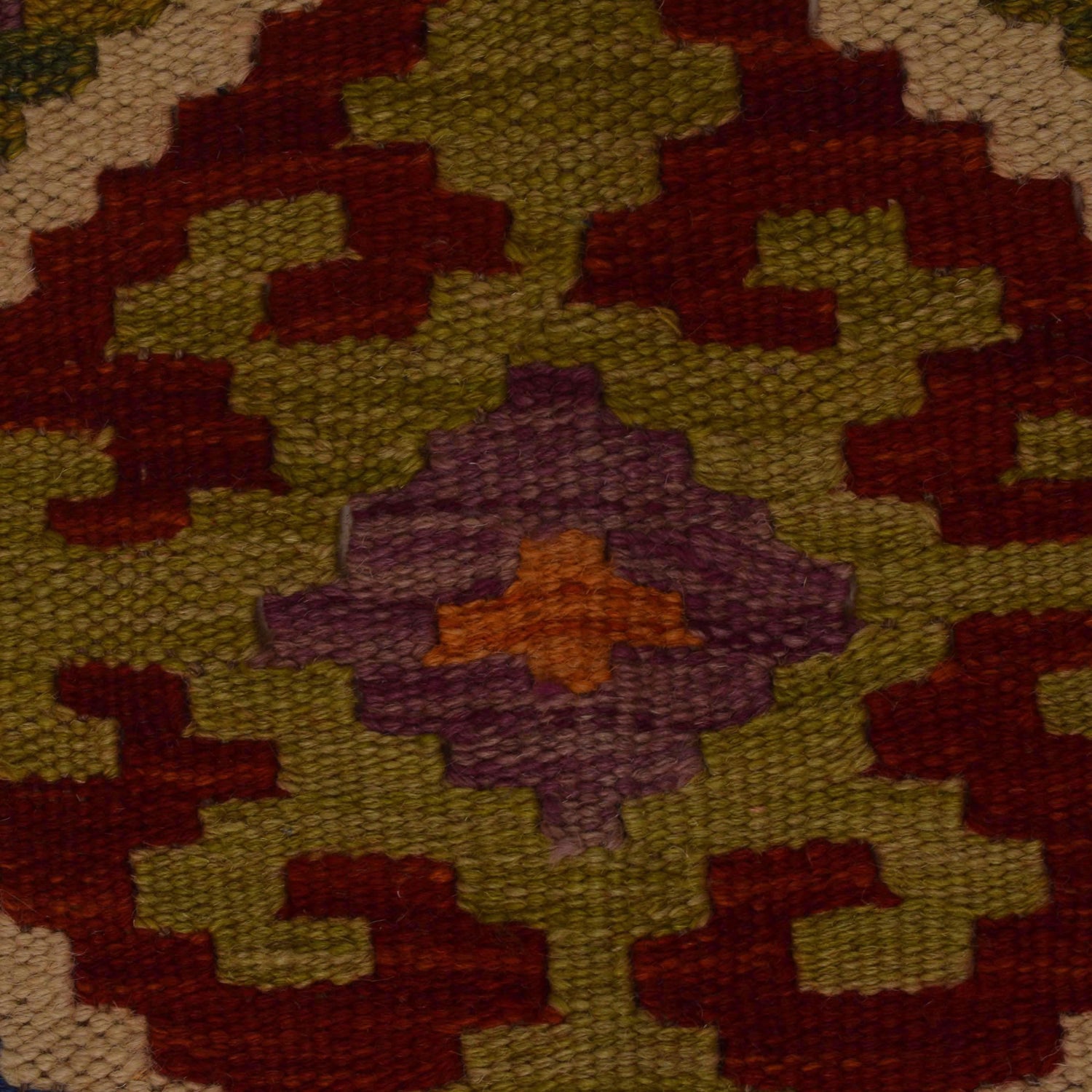 Handmade Vegetable KIlim 5' 0" x 6' 0" ft / 153 x 184 cm - No. P35474