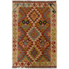 Hand Woven Wool Kelim 2' 9" x 4' 5" ft / 83 x 134 cm - No. P35476