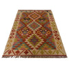 Hand Woven Wool Kelim 2' 9" x 4' 5" ft / 83 x 134 cm - No. P35476