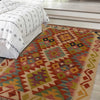 Hand Woven Wool Kelim 2' 9" x 4' 5" ft / 83 x 134 cm - No. P35476