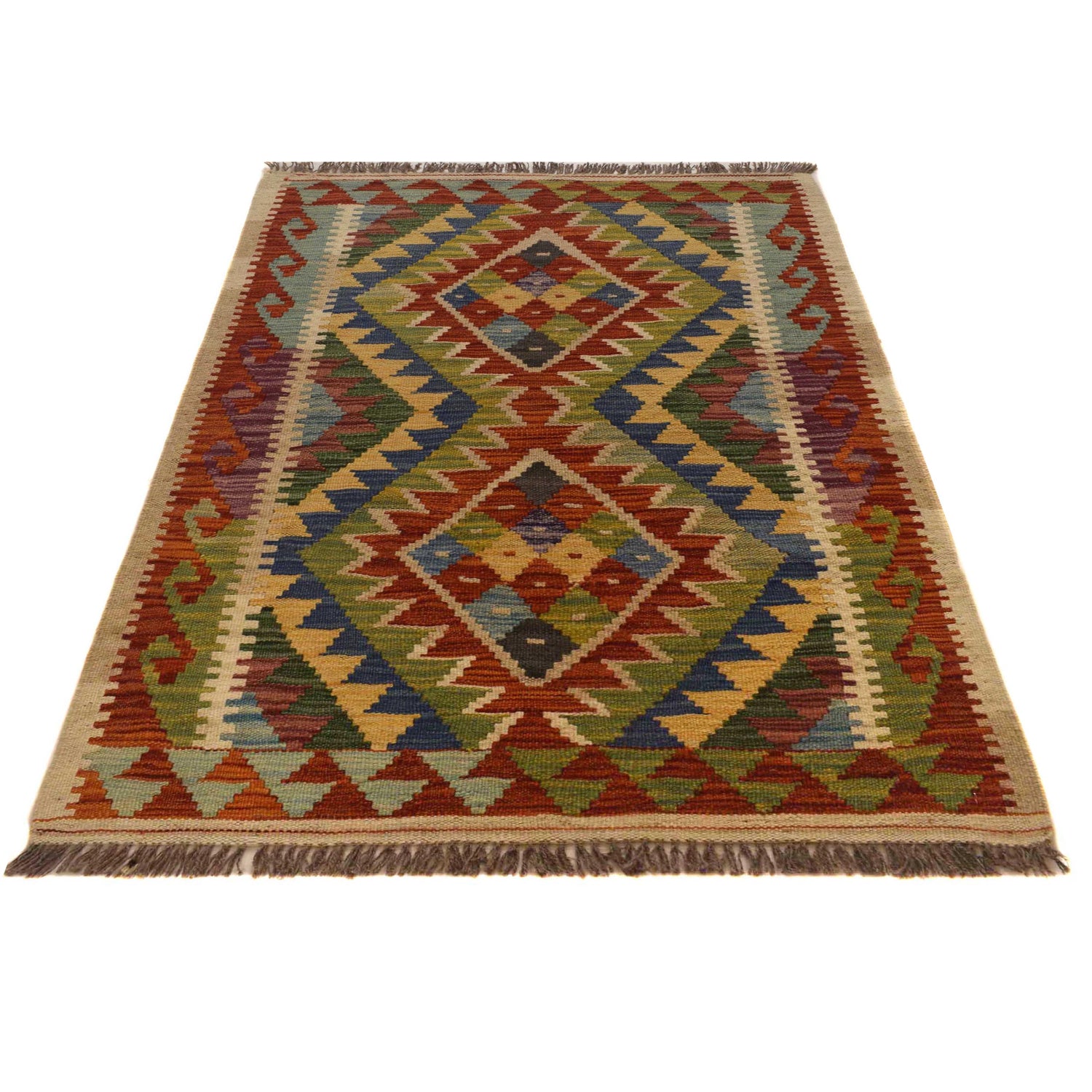 Small Size Chobi Kilim 2' 11" x 3' 11" ft / 88 x 119 cm - No. P35477