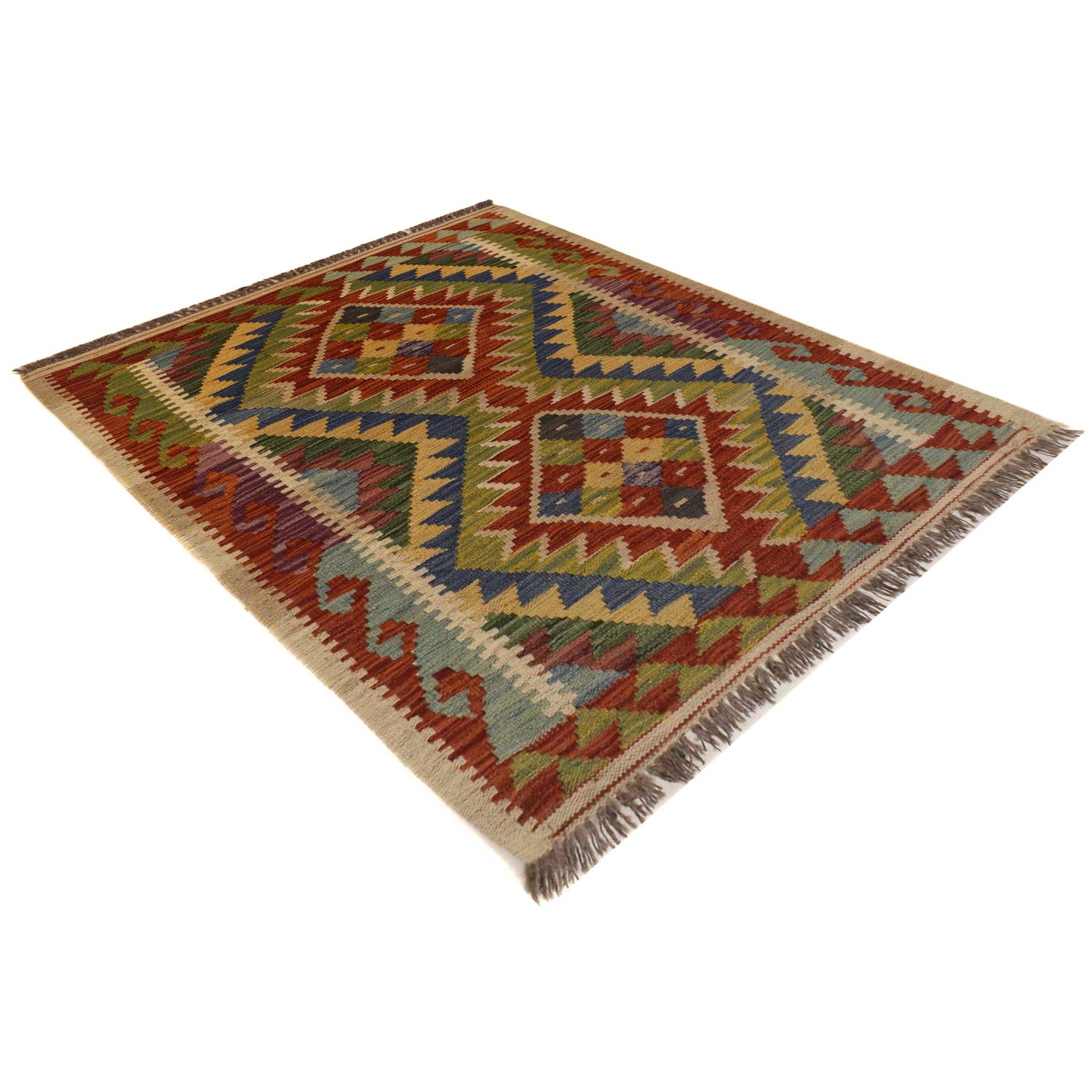 Small Size Chobi Kilim 2' 11" x 3' 11" ft / 88 x 119 cm - No. P35477