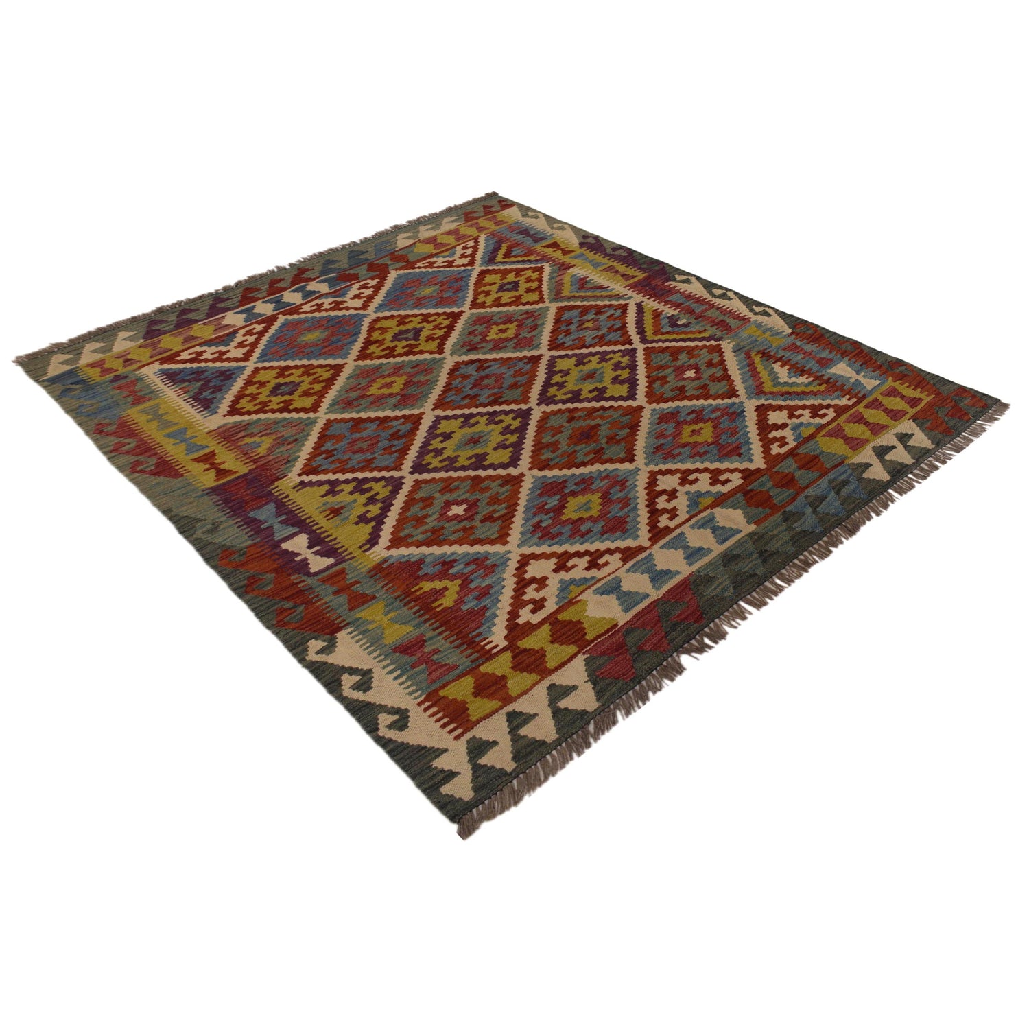 Medium Size Chobi Kilim 4' 11" x 6' 0" ft / 150 x 182 cm - No. P35488