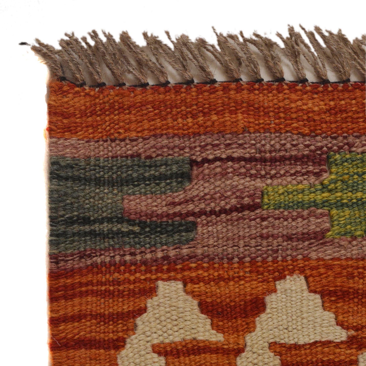 Handmade Vegetable Kilim 3' 2" x 4' 11" ft / 96 x 151 cm - No. P35494