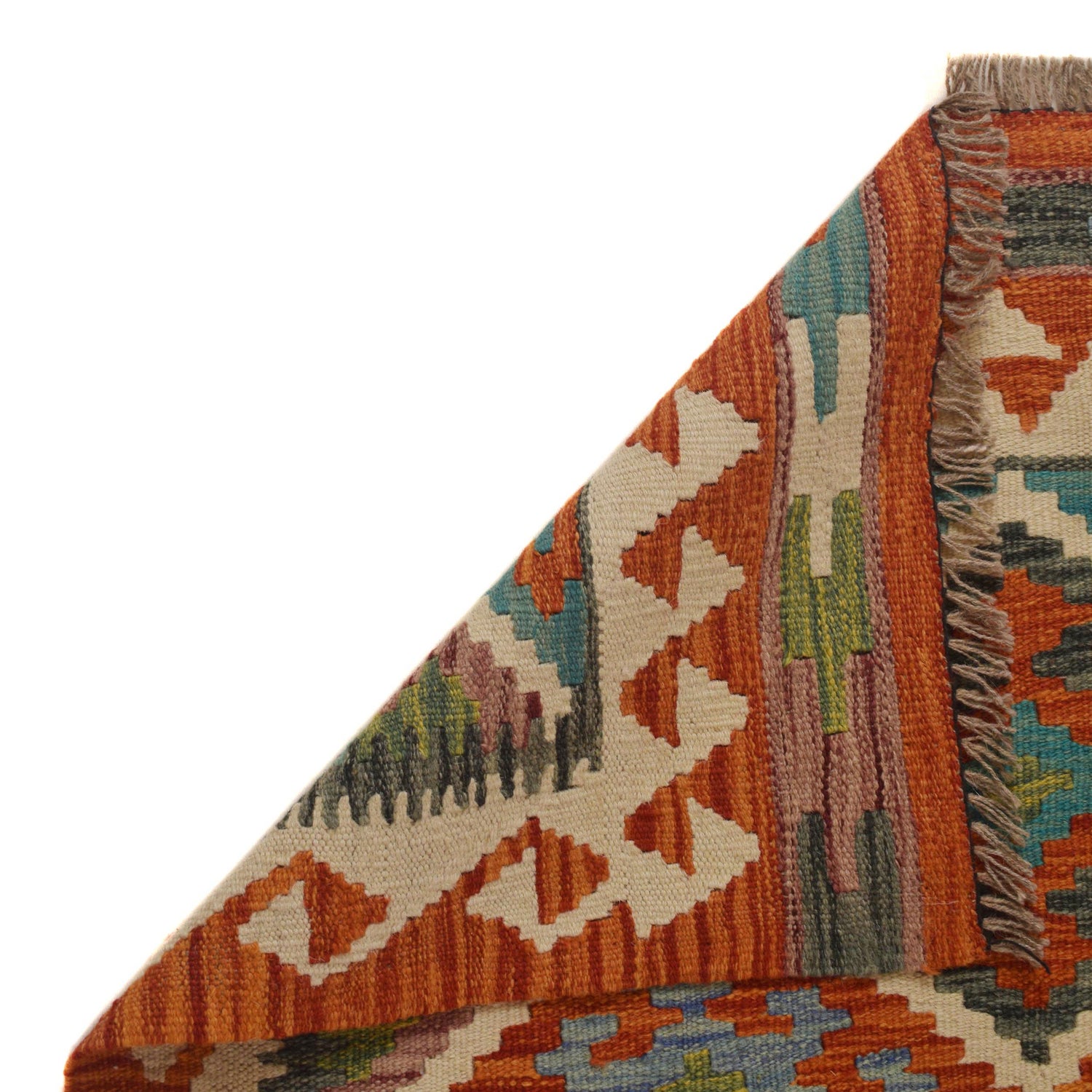 Handmade Vegetable Kilim 3' 2" x 4' 11" ft / 96 x 151 cm - No. P35494