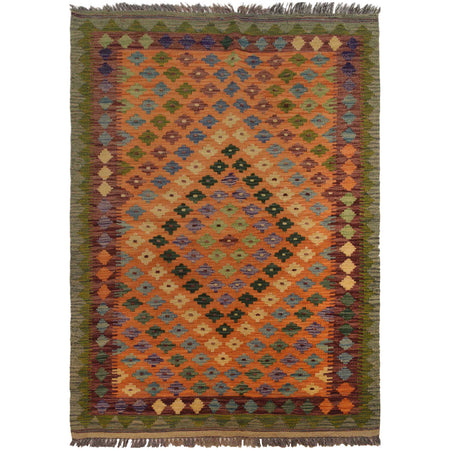 Handmade Vegetable Kelim 3' 5" x 5' 1" ft / 105 x 156 cm - No. P35495