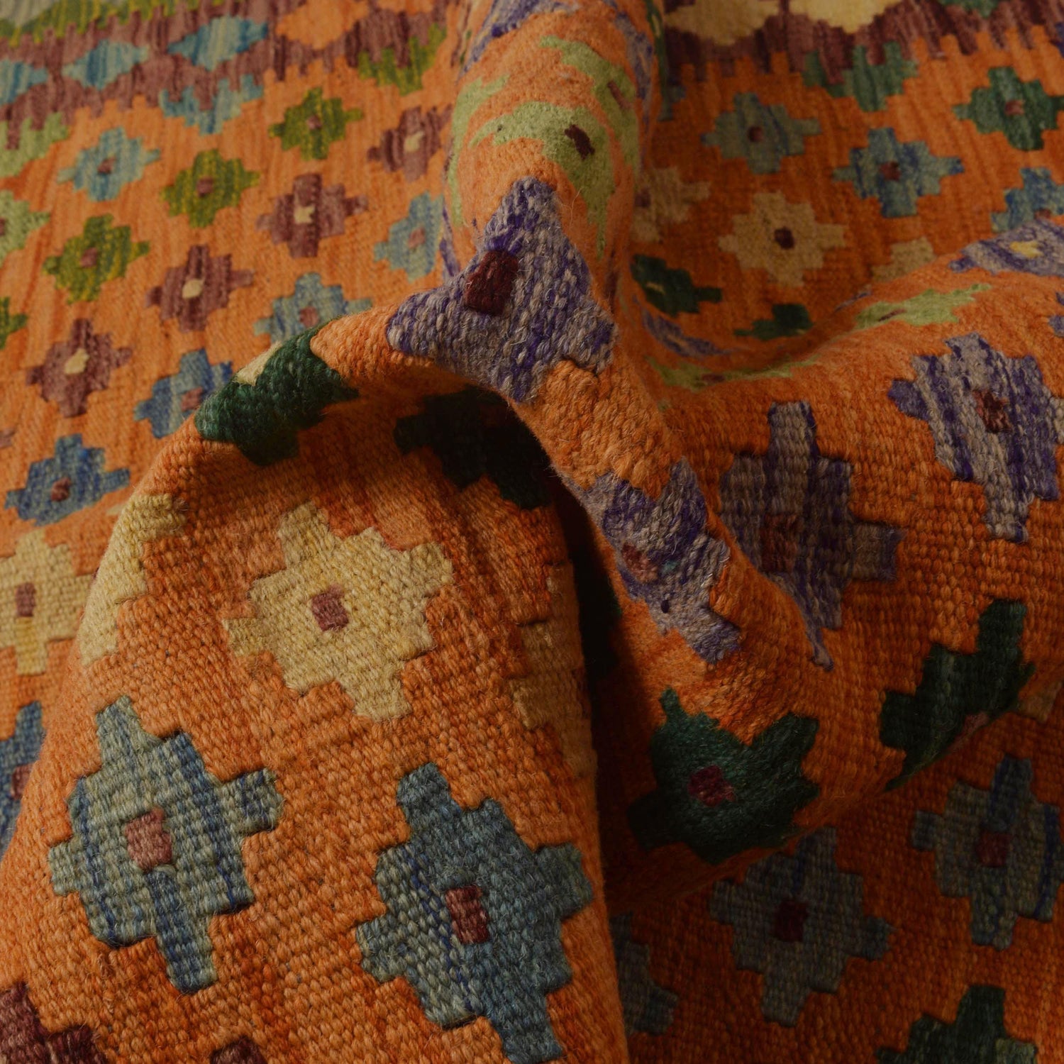 Handmade Vegetable Kelim 3' 5" x 5' 1" ft / 105 x 156 cm - No. P35495