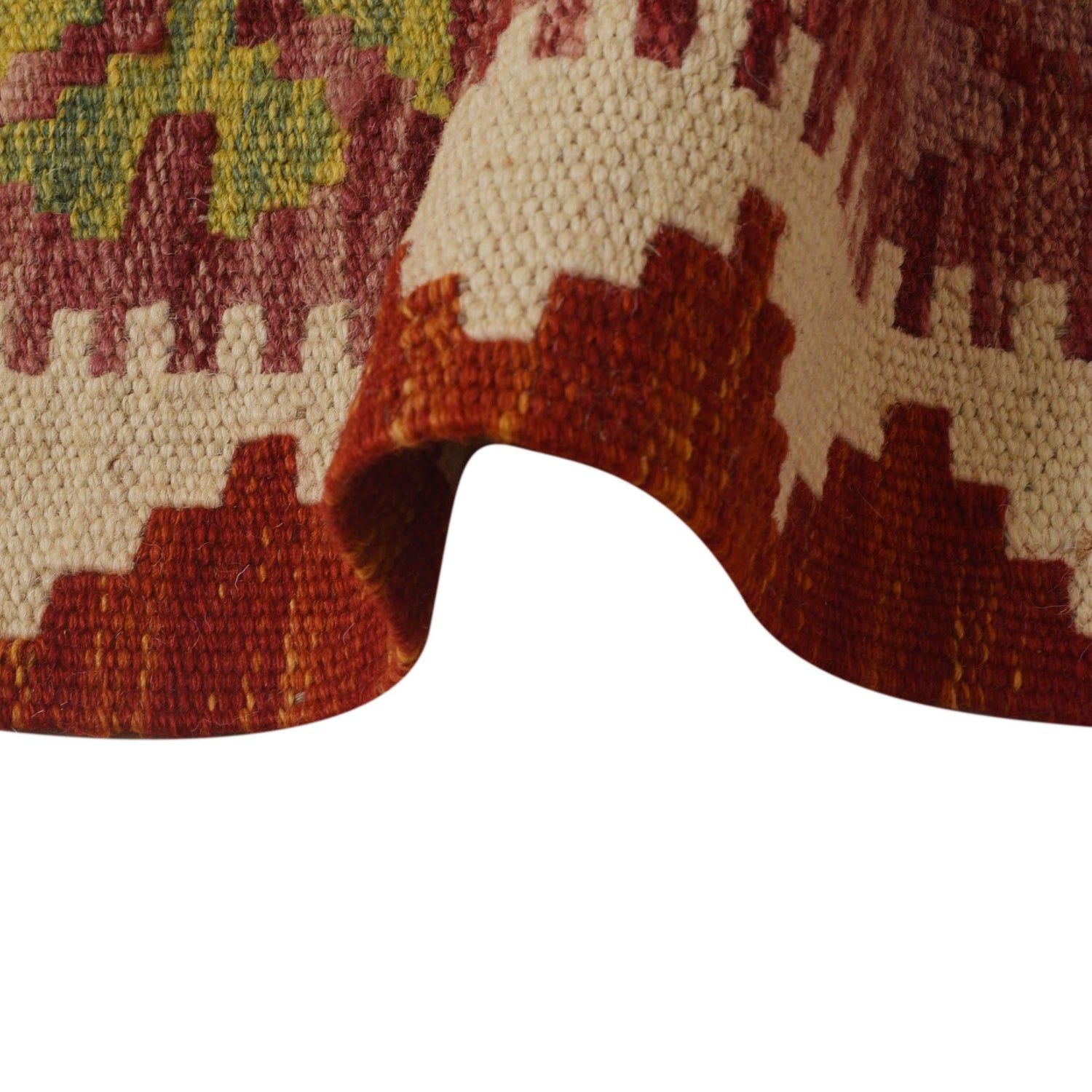 Handmade Turkish Design Wool Kilim 3' 4" x 5' 0" ft / 102 x 152 cm - No. P35498