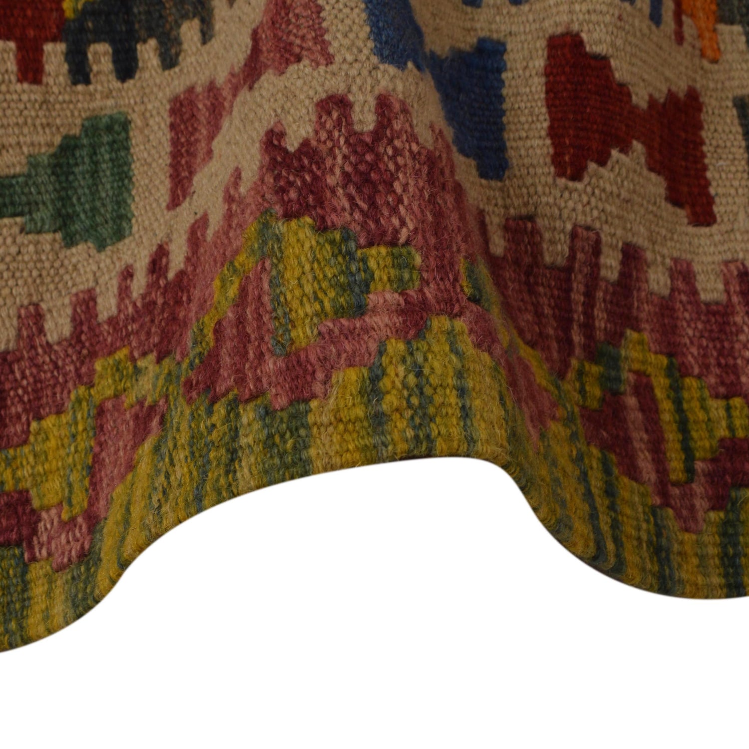 Hand Knotted Flatweave Kilim 3' 3" x 5' 7" ft / 100 x 170 cm - No. P35499