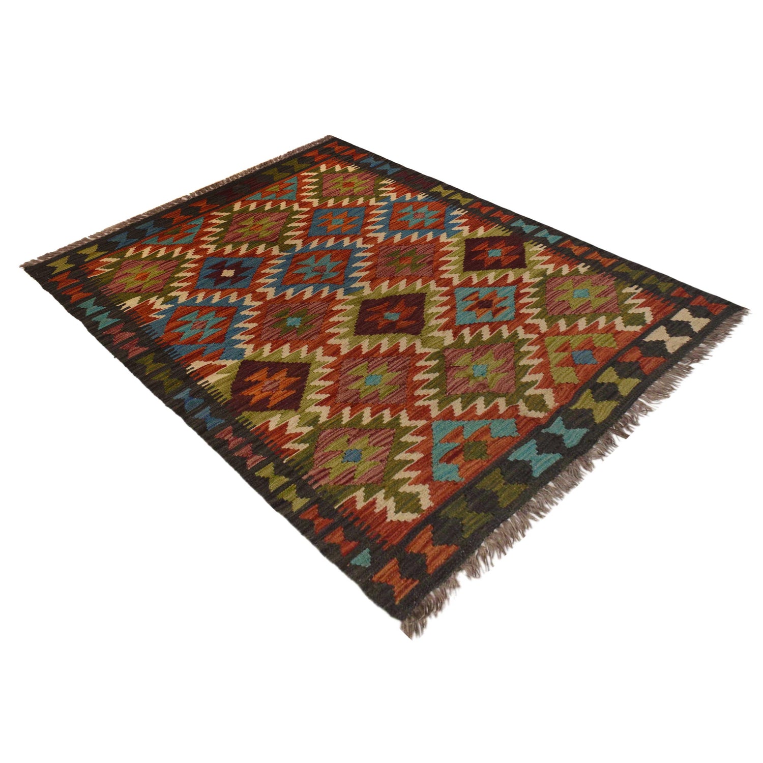 Small Size Chobi Kilim 3' 2" x 4' 10" ft / 96 x 148 cm - No. P35500