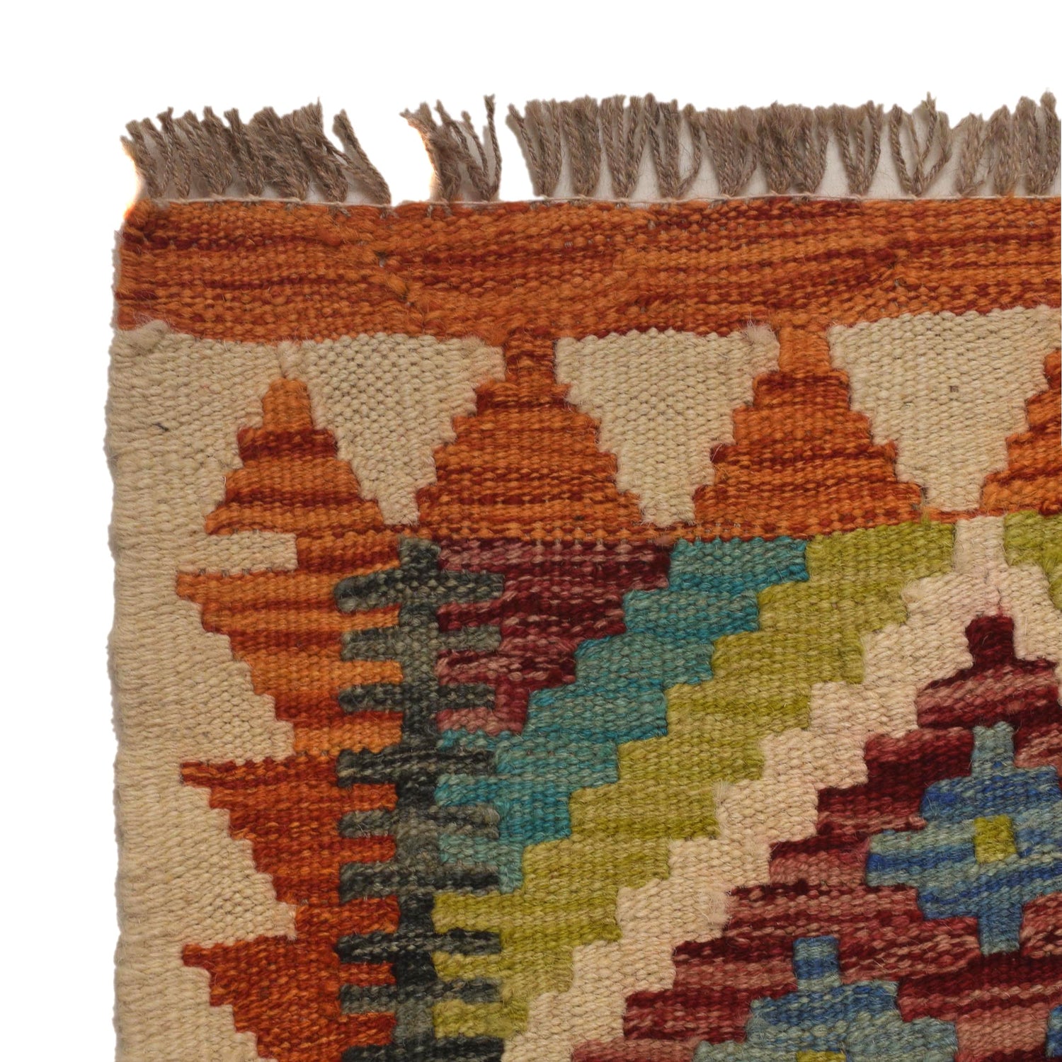 Handmade Vegetable Kilim Runner 2' 6"x 6' 7" ft / 75 x 200 cm - No. P35501