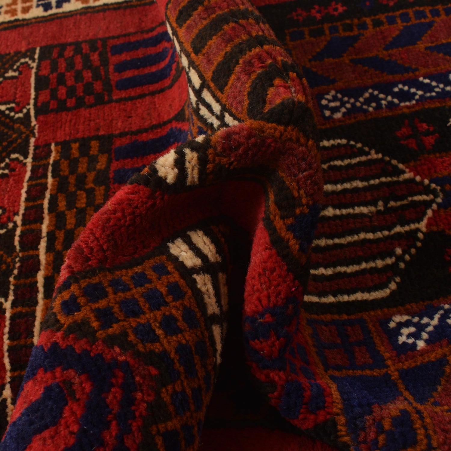 Handmade Prayer Rug 2' 9" x 4' 6" ft / 84 x 138 cm -No. P35523