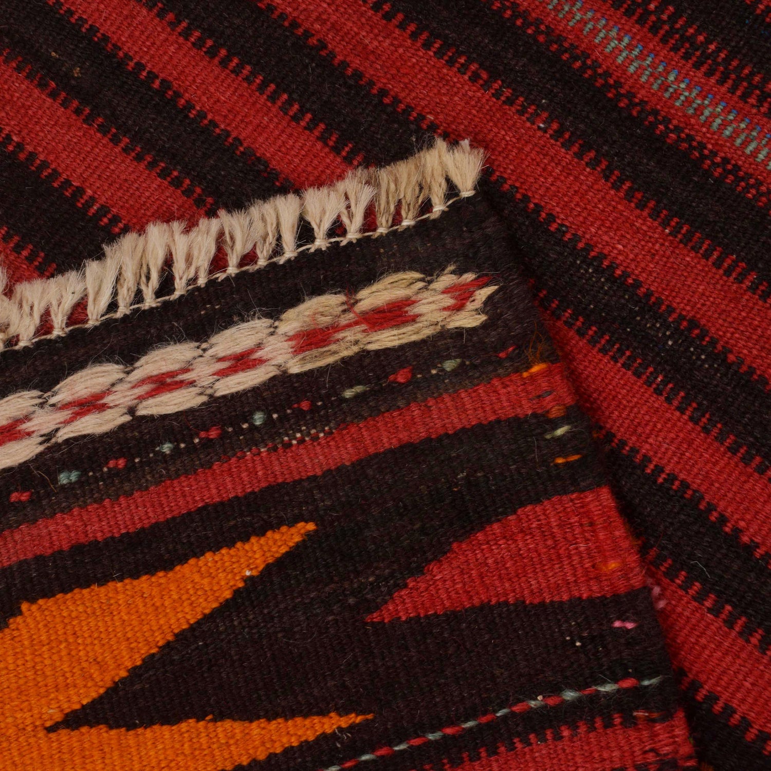 Afghan Vintage Kilim Runner 2' 2" x 6' 2" ft / 65 x 189 cm - No. P35618