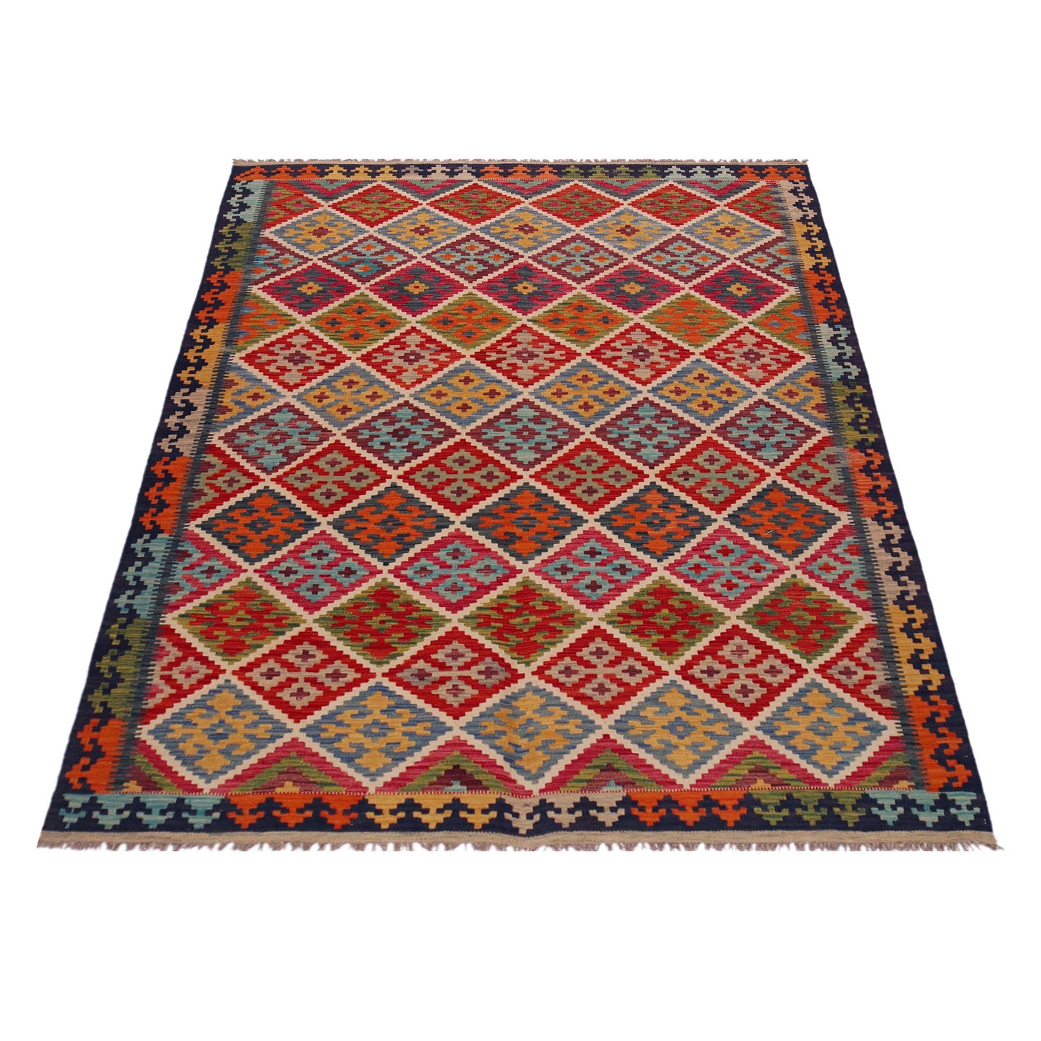 Medium Size Chobi Kilim 5' 10" x 8' 4" ft / 179 x 254 cm - No. P35644
