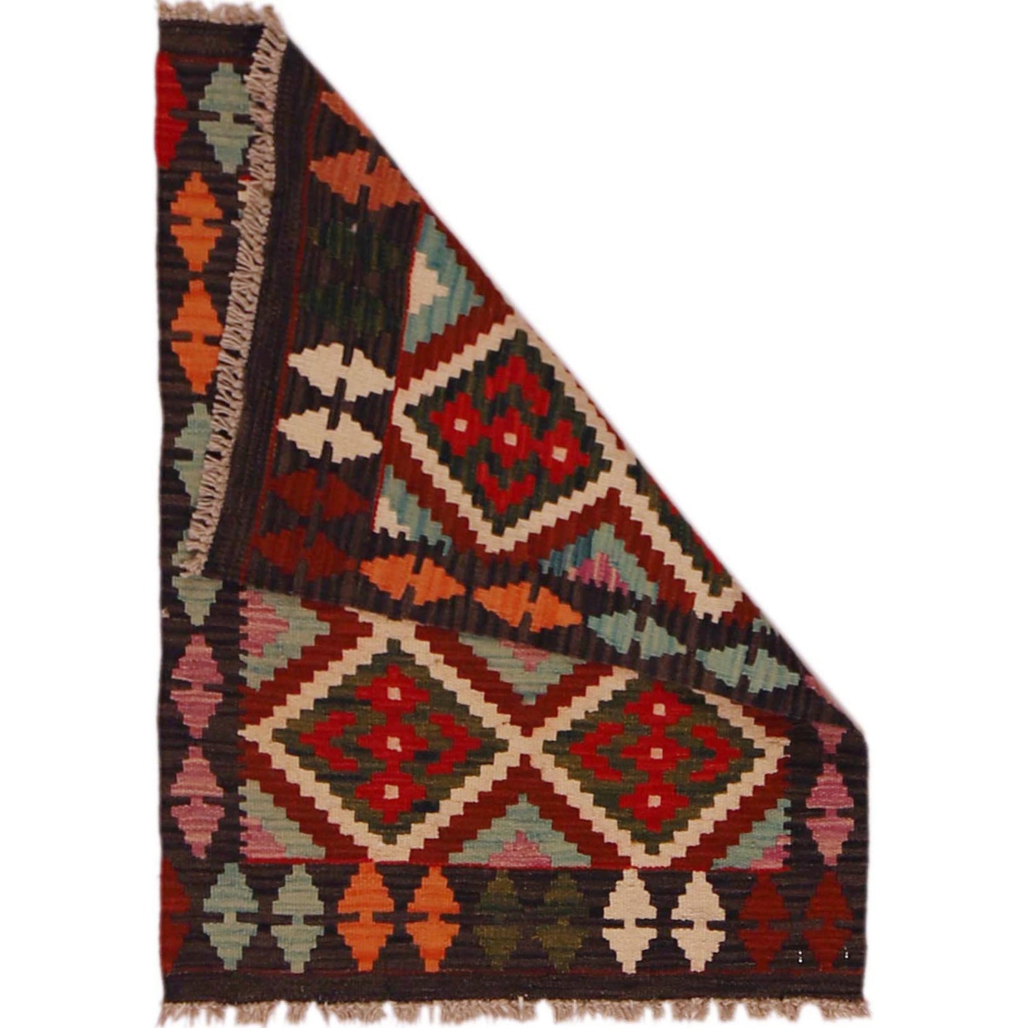 Handmade Vegetable Kilim 2' 1" x 2' 10" ft / 63 x 86 cm - No. P35665