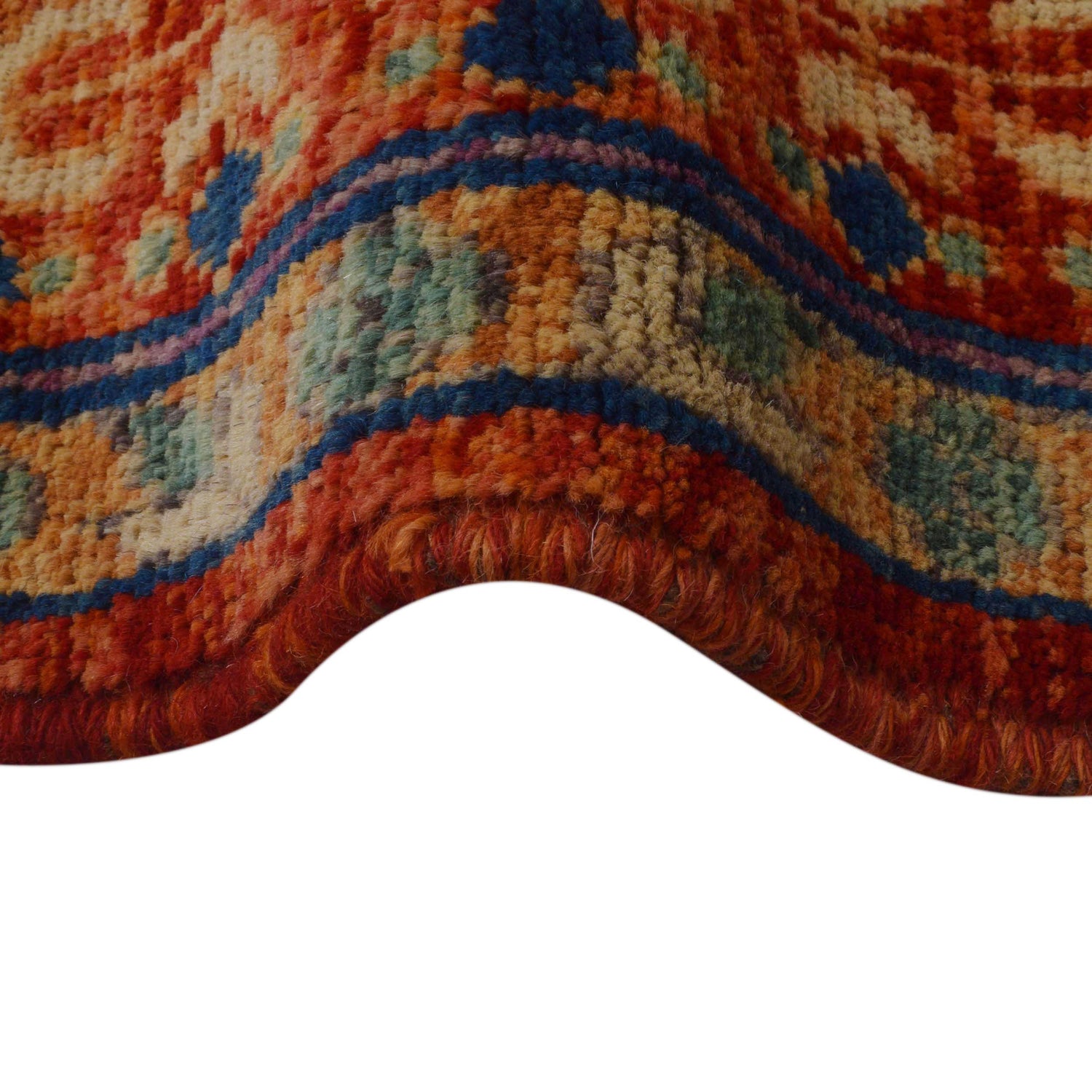 Shirazi Hand Knotted Carpet 6' 7" x 9' 7" ft / 201 x 293 cm - No. P35677