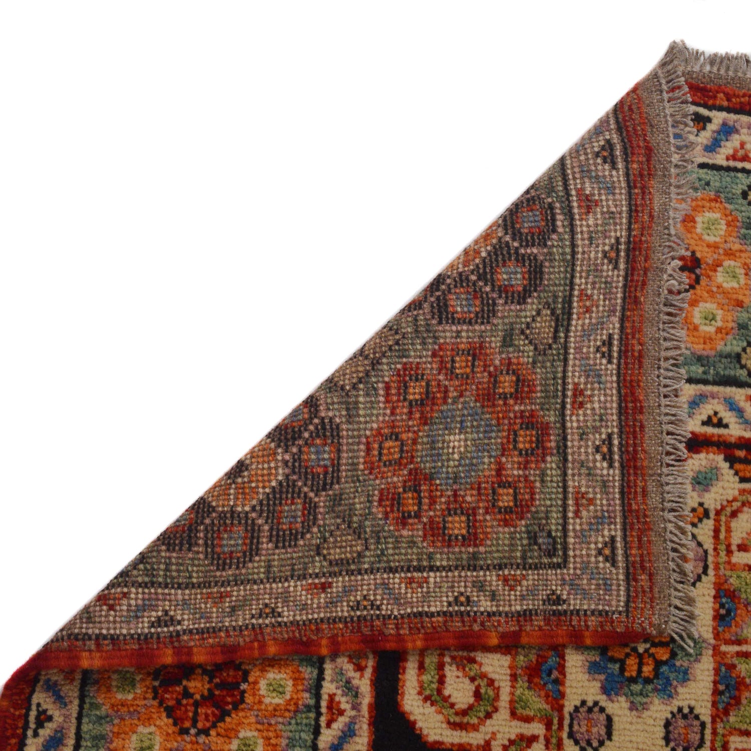 Shirazi Hand Knotted Carpet 6' 5" x 9' 6" ft / 195 x 289 cm - No. P35678