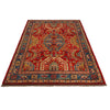 Rich Red Color Shiraz Carpet 4' 10" x 6' 8" ft / 147 x 204 cm - No. P35683
