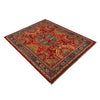 Rich Red Color Shiraz Carpet 4' 10" x 6' 8" ft / 147 x 204 cm - No. P35683