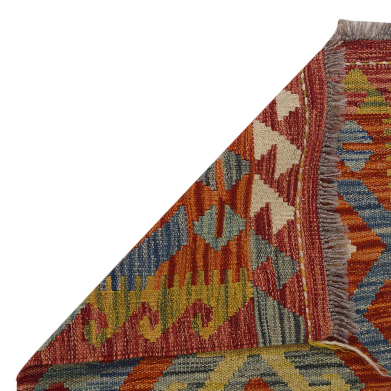 Handmade Vegetable Kilim Runner 1' 10" x 4' 10"  ft / 55 x 148 cm - No. P35687