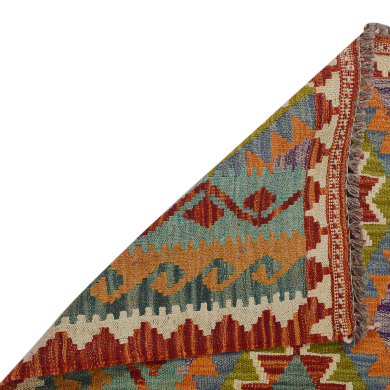 Handmade Vegetable Kilim 2' 11" x 4' 4" ft / 88 x 131 cm - No. P35749